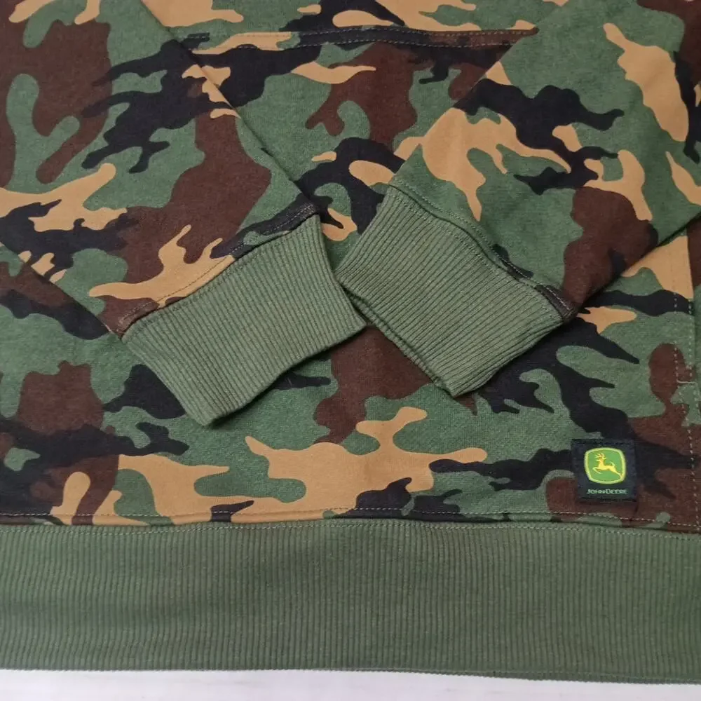 John Deere Core Graphic‎ Logo Hoodie Camouflage Men's Size S Small